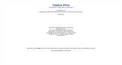 Desktop Screenshot of creativeafrica.com