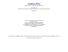 Tablet Screenshot of creativeafrica.com